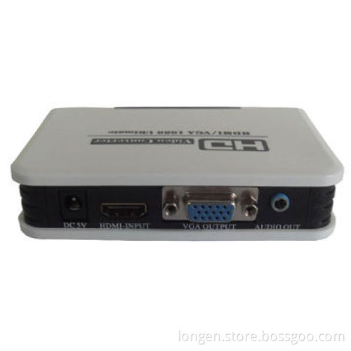 1920x1080P at 60Hz VGA to HDMI Converter, Supports HDMI 1.3, Compatible with HDCPNew